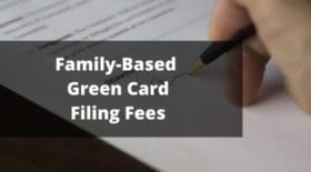 Family-Based Green Card Filing Fees 2020