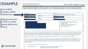 H-1B Selection Notice I-797C Example for 2023