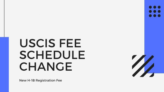 USCIS Fee Schedule Change