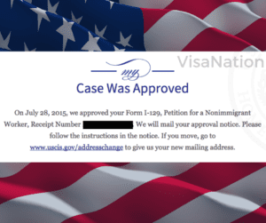 h1b approval notice 